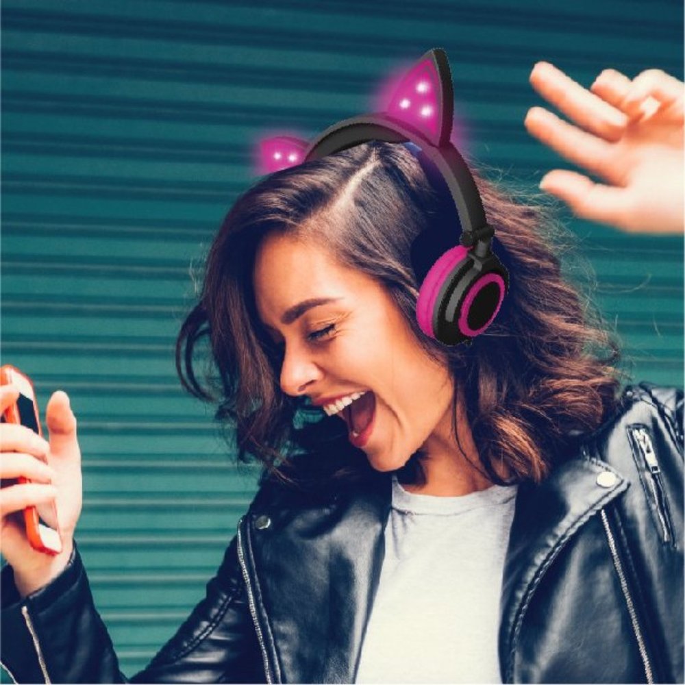 Cat Ear Headphones LED Light Up